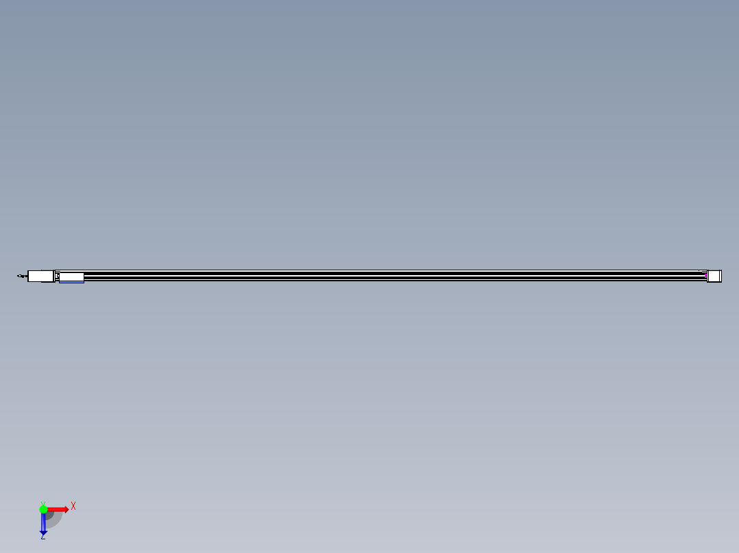 威洛博LB.GB同步带传动--欧规系列GB8-L96-S4500-BR-P40俯视图