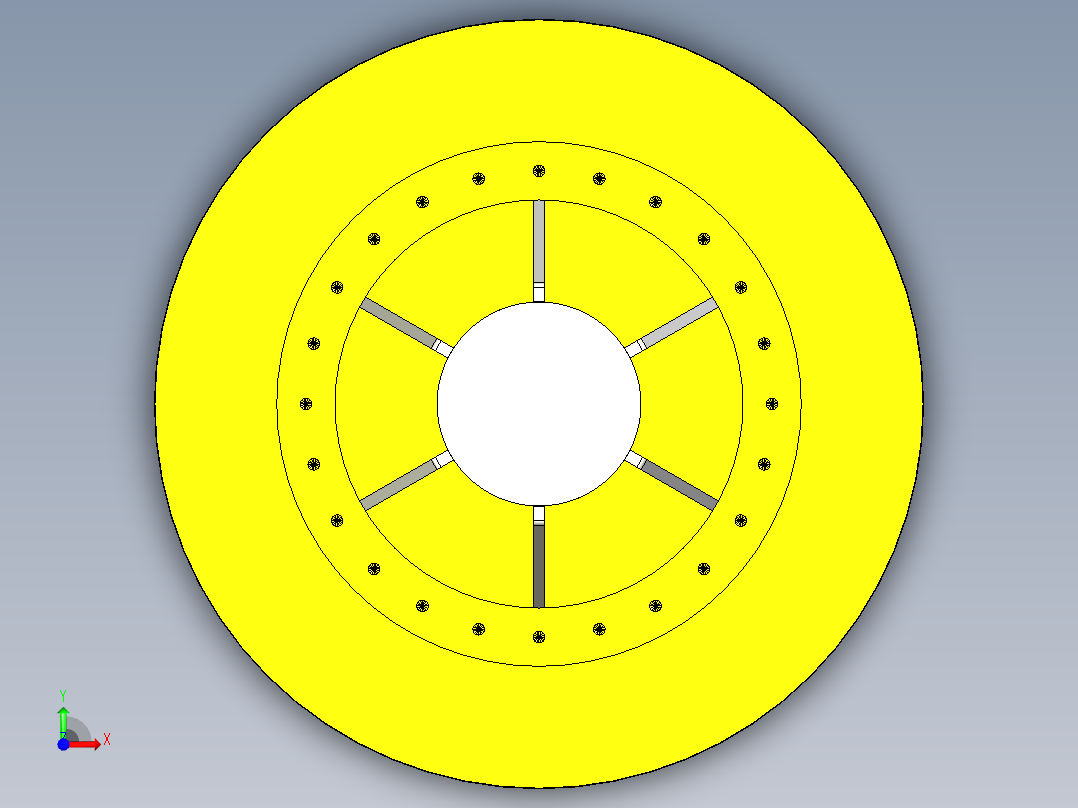 绞车滚筒 - 焊接组件--stl stp前视图