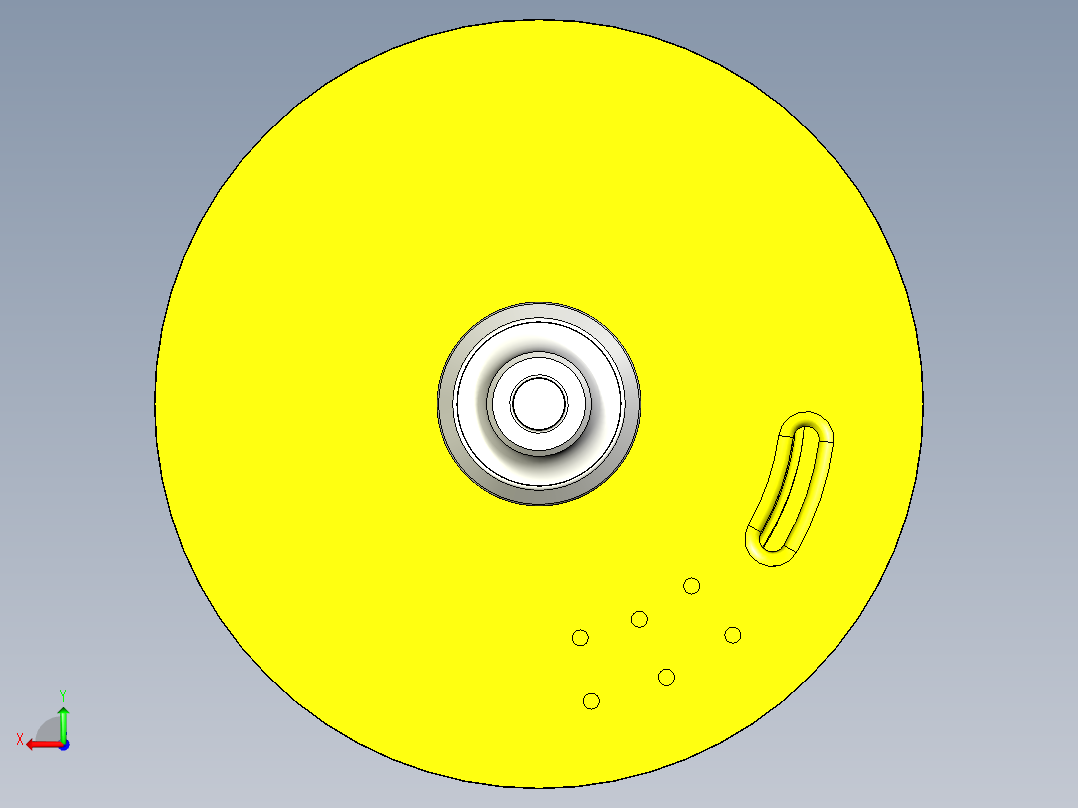绞车滚筒 - 焊接组件--stl stp后视图