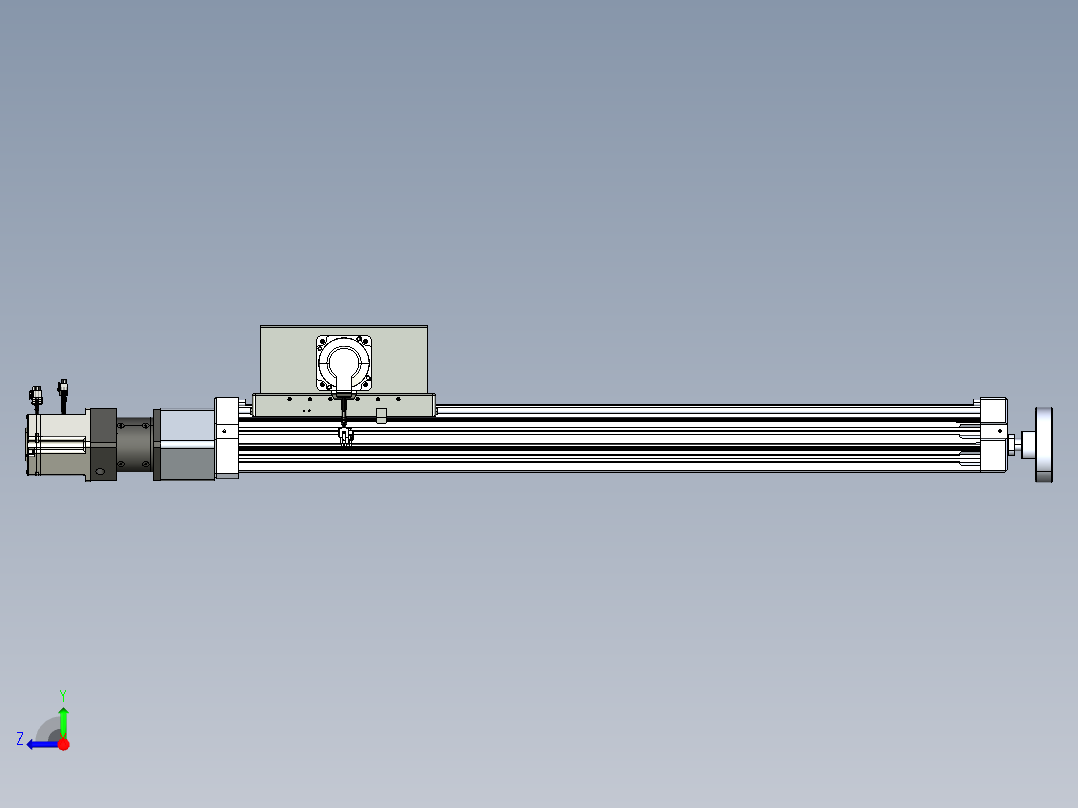 威洛博直线电机模组EB8ZR-L200-S780-LZP75B5K-ZP755K-MS3右视图