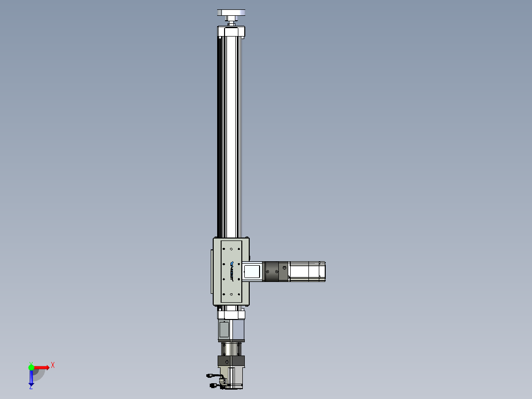 威洛博直线电机模组EB8ZR-L200-S780-LZP75B5K-ZP755K-MS3俯视图