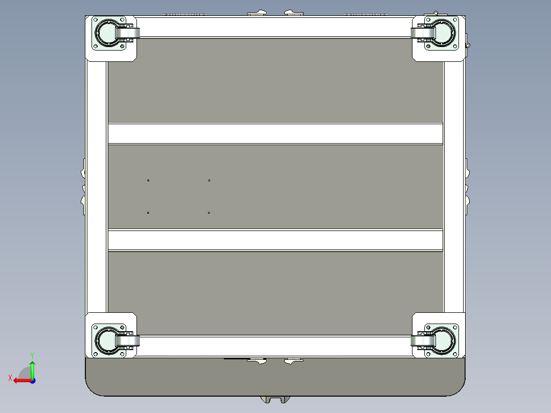 自动锁螺丝机细化完全step后视图