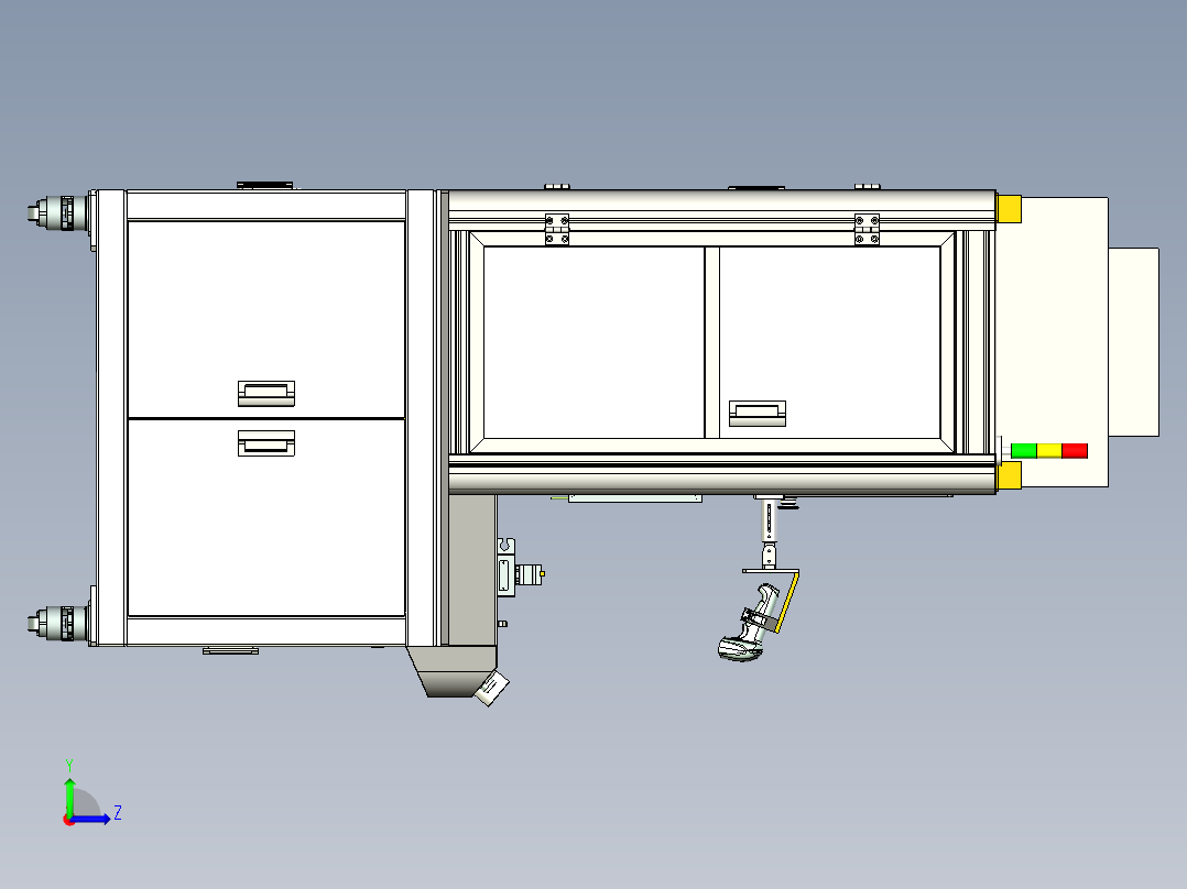 自动锁螺丝机细化完全step左视图