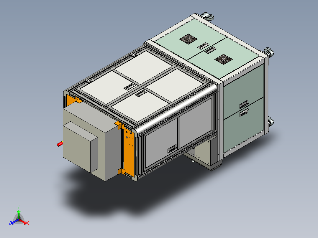 自动锁螺丝机细化完全step正等轴测图