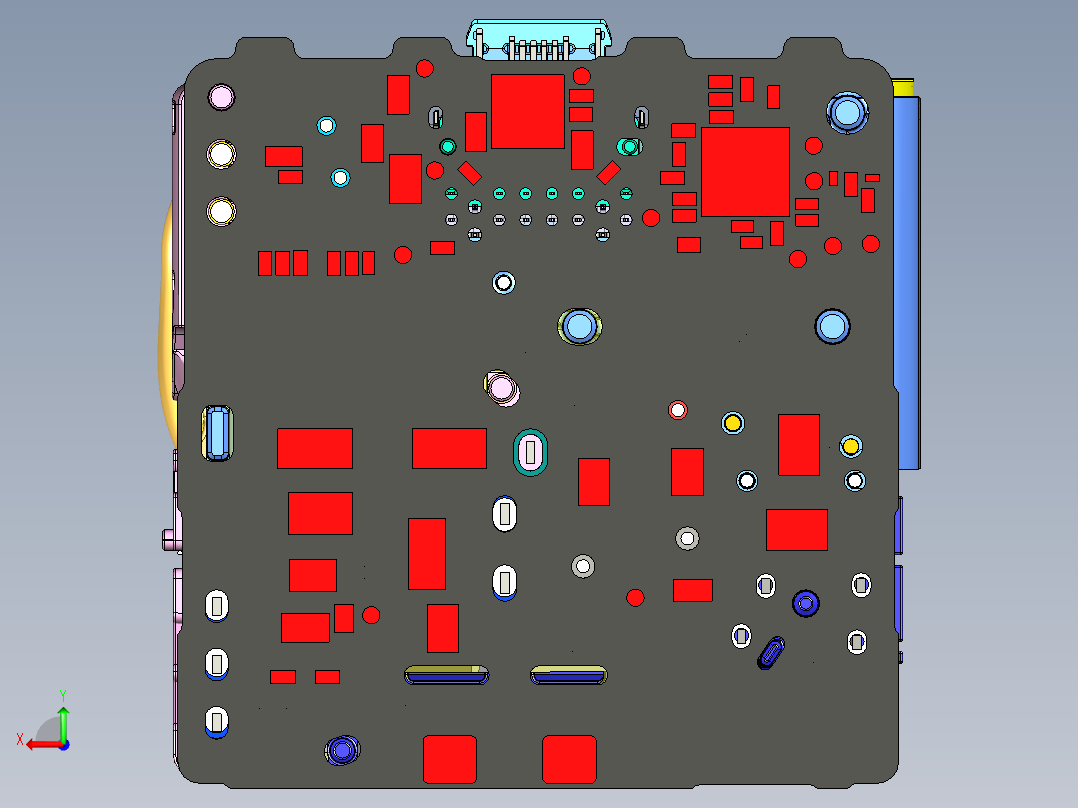 自动取出USW插头设备（sw16可编辑+工程图+bom）后视图