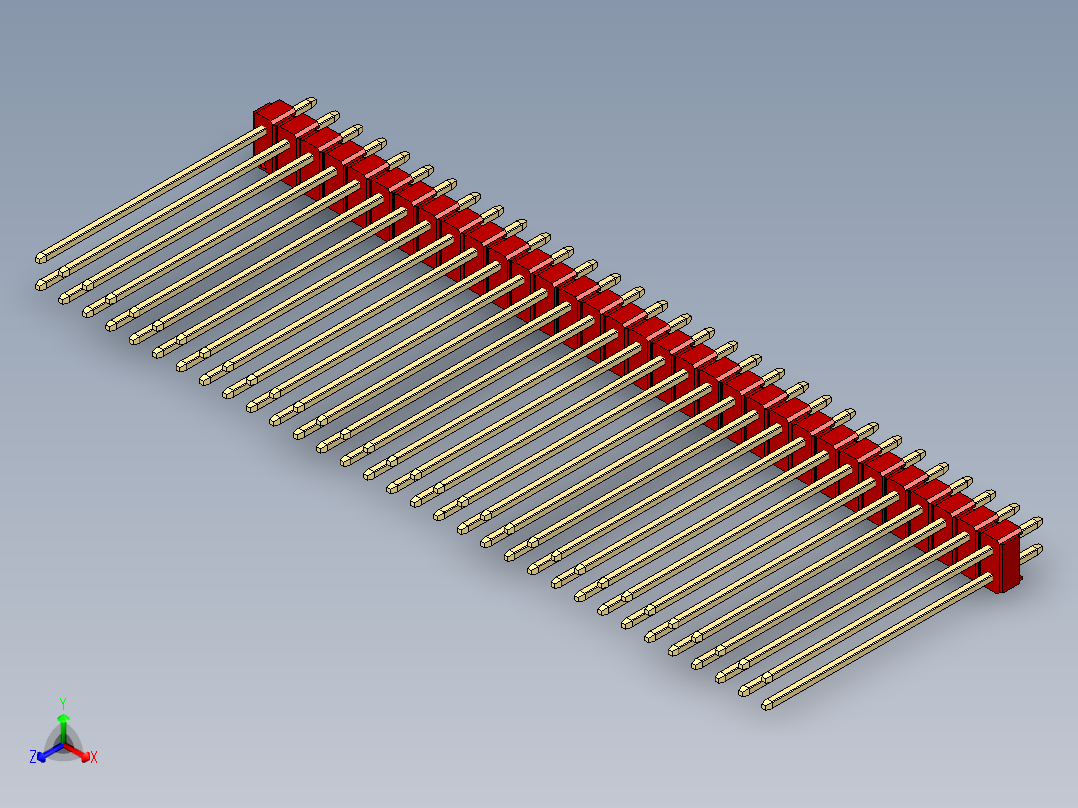 彩色公头100mil（2.54mm）系列-DS1021_red_2x32p_100mil_Type43_rev1.0