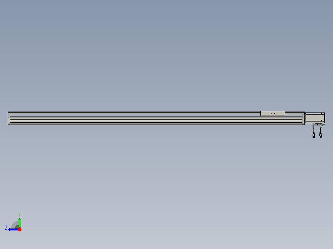 东锦丝杆传动-直线滑台模组DH135-C-L10-S1400-BC-P400W-C3右视图
