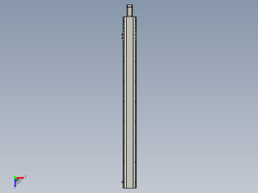 东锦丝杆传动-直线滑台模组DH135-C-L10-S1400-BC-P400W-C3俯视图