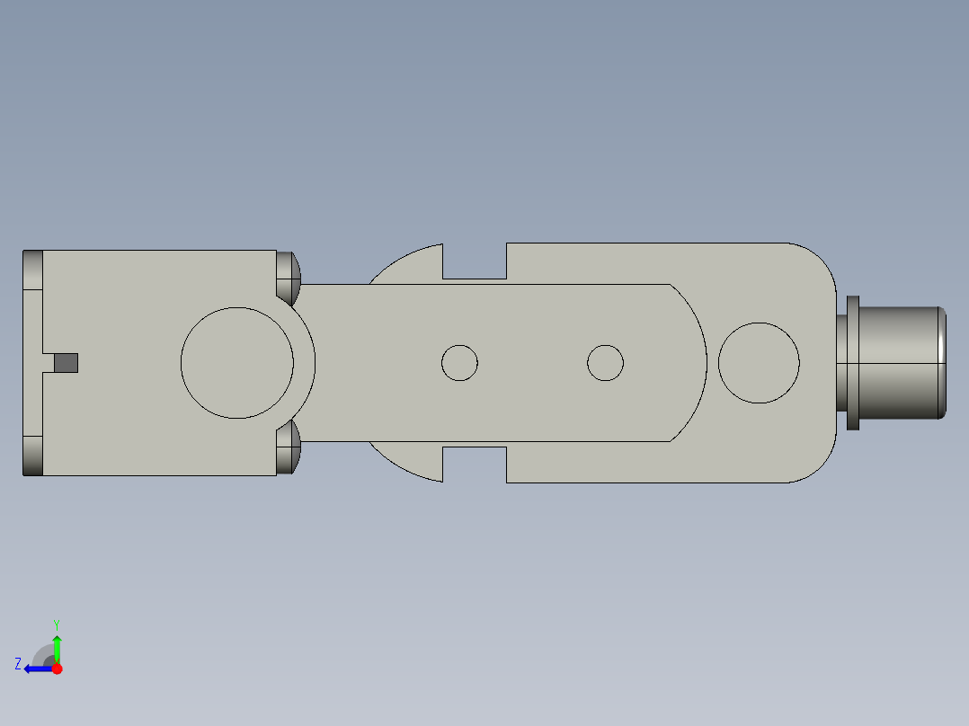 基恩士SJ-R132_kc图纸模型右视图