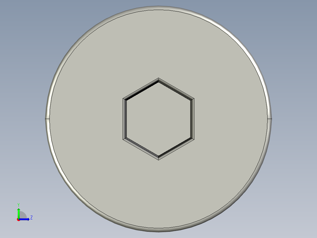 制沉头螺钉-M5_Countersunk_25左视图