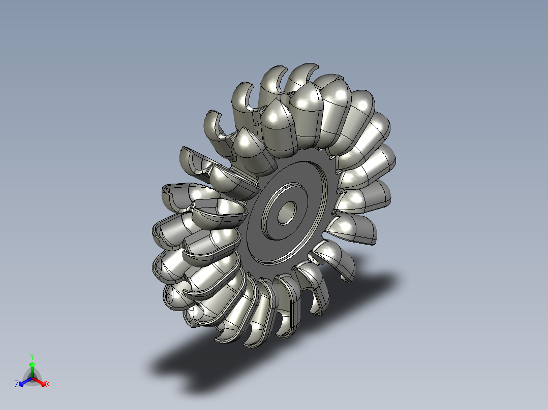 冲击式水轮机3正等轴测图