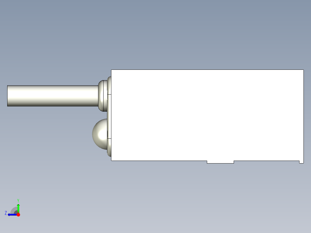 基恩士LX2-11T_kc图纸模型右视图