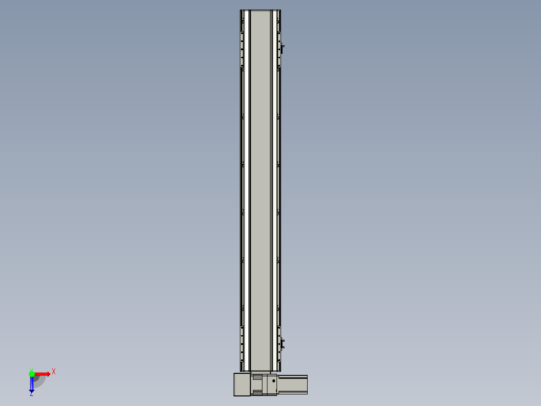 直线模组LHB17-L40-S1200-LU设计图纸俯视图