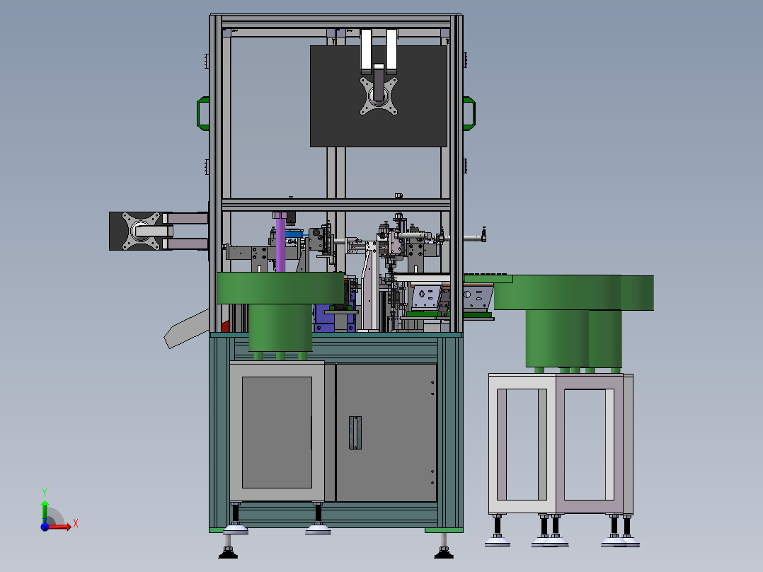 2023.02月-新能源插件组装机公头（sw20可编辑+工程图）前视图