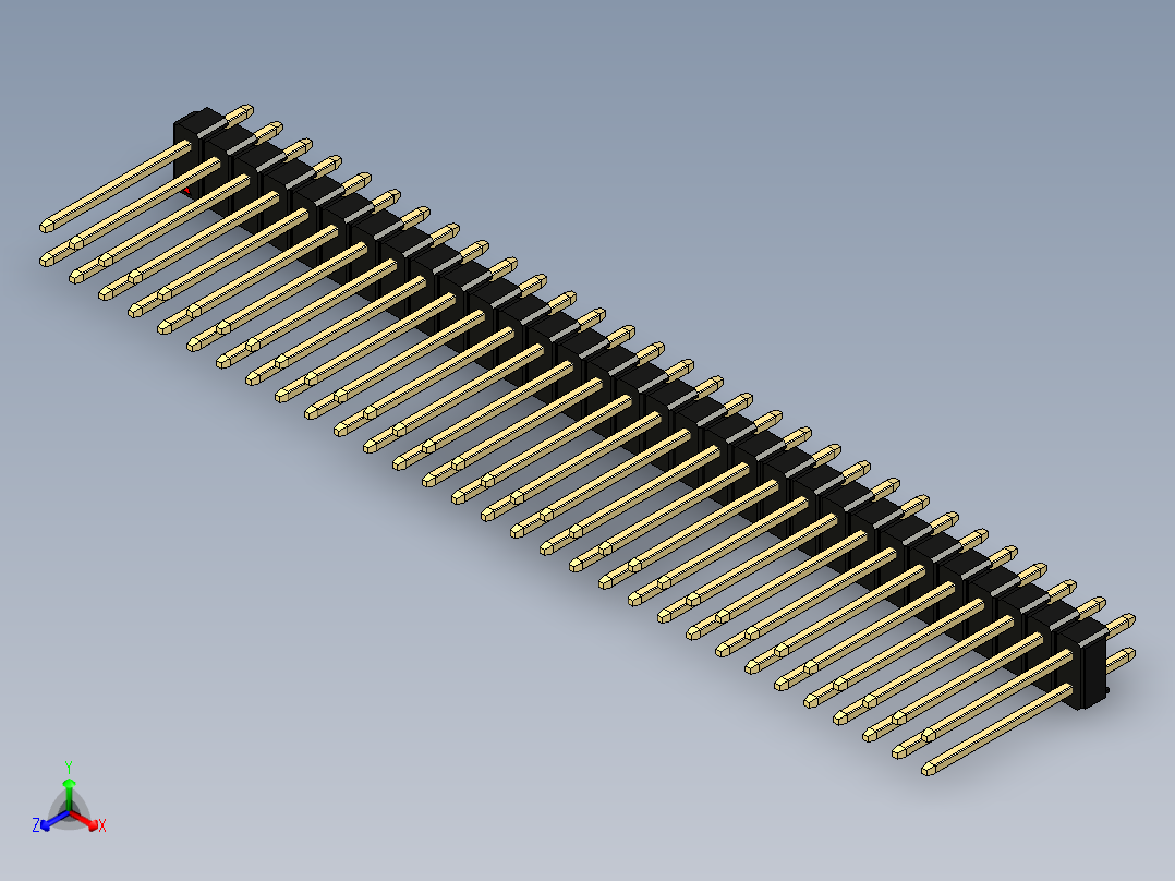彩色公头100mil（2.54mm）系列-DS1021_black_2x31p_100mil_Type5_rev1.0