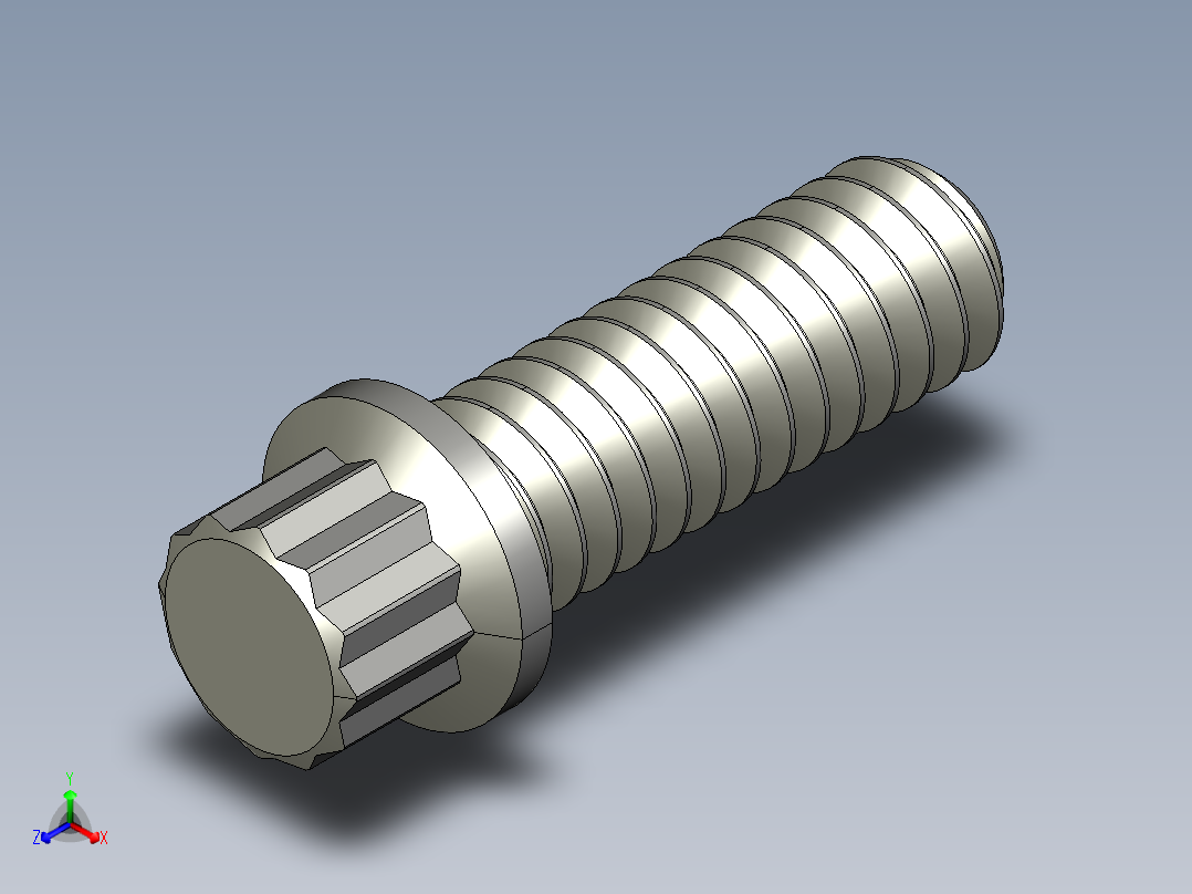 1-4in-20 3-4long 12-point screws.STEP