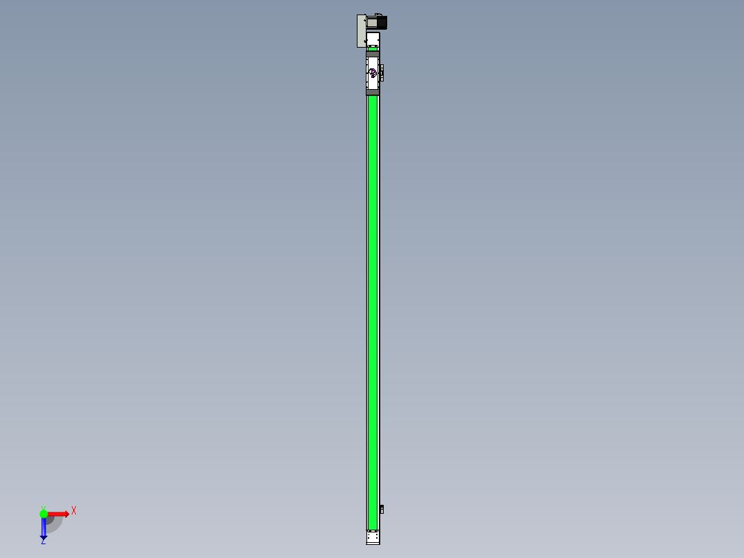 同步带滑台-欧规BC6H-L60-S2000-L-ZP40-D3俯视图