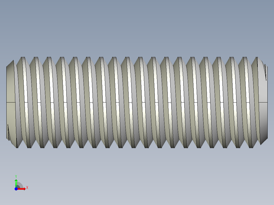 DIN 913-ISO 4026 固定螺钉-M14 L=40.STEP前视图
