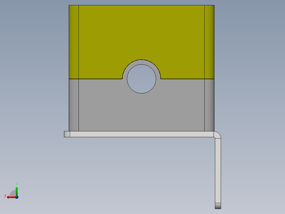 三孔按钮盒组件（天逸）后视图