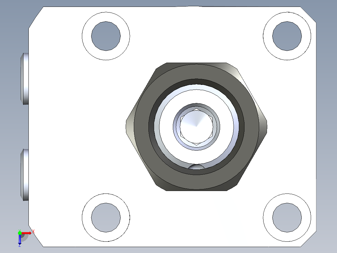 KOSMEKLHA0400-GRD_R01多系列多零件图纸模型俯视图