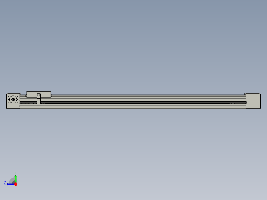 威洛博直线电机模组EB4-L80-S700-光轴右视图