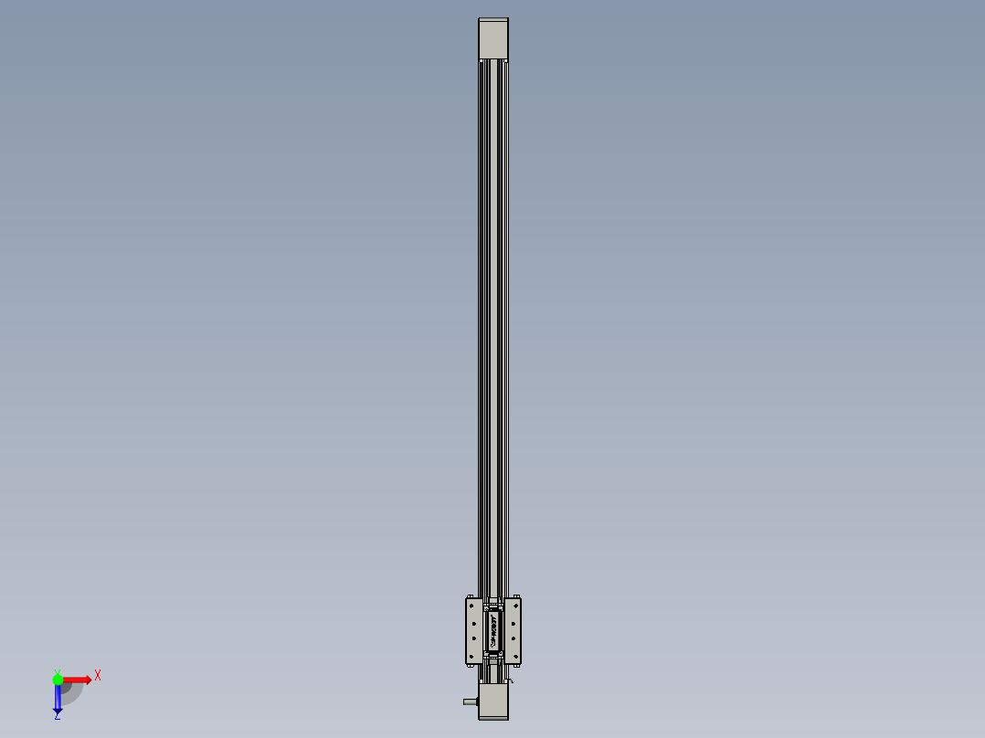 威洛博直线电机模组EB4-L80-S700-光轴俯视图