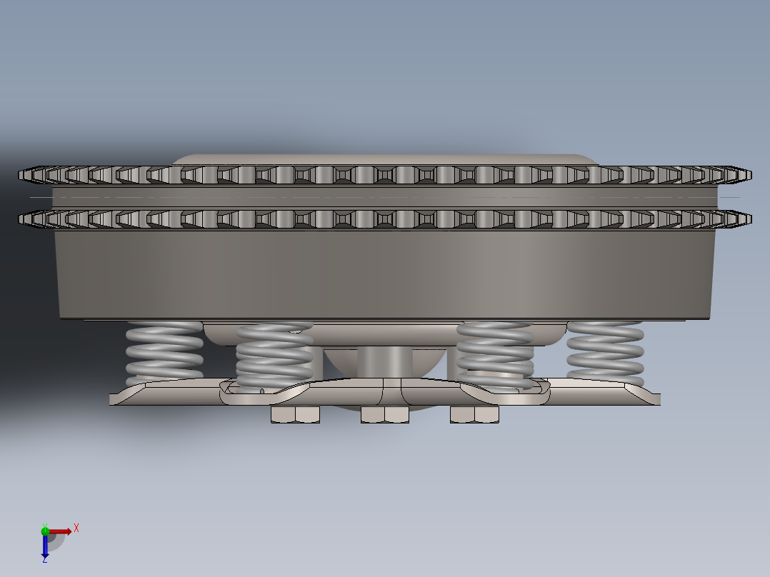 5速摩托车变速箱俯视图