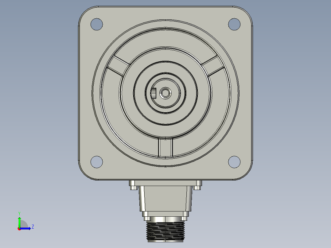 电机MS6G-130CN20BZ2-41P5左视图