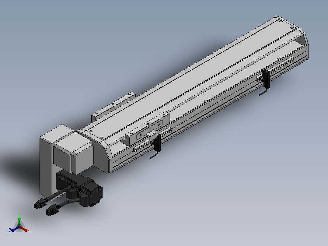 精密模组MT100-L78-300-LD-M10-C4正等轴测图