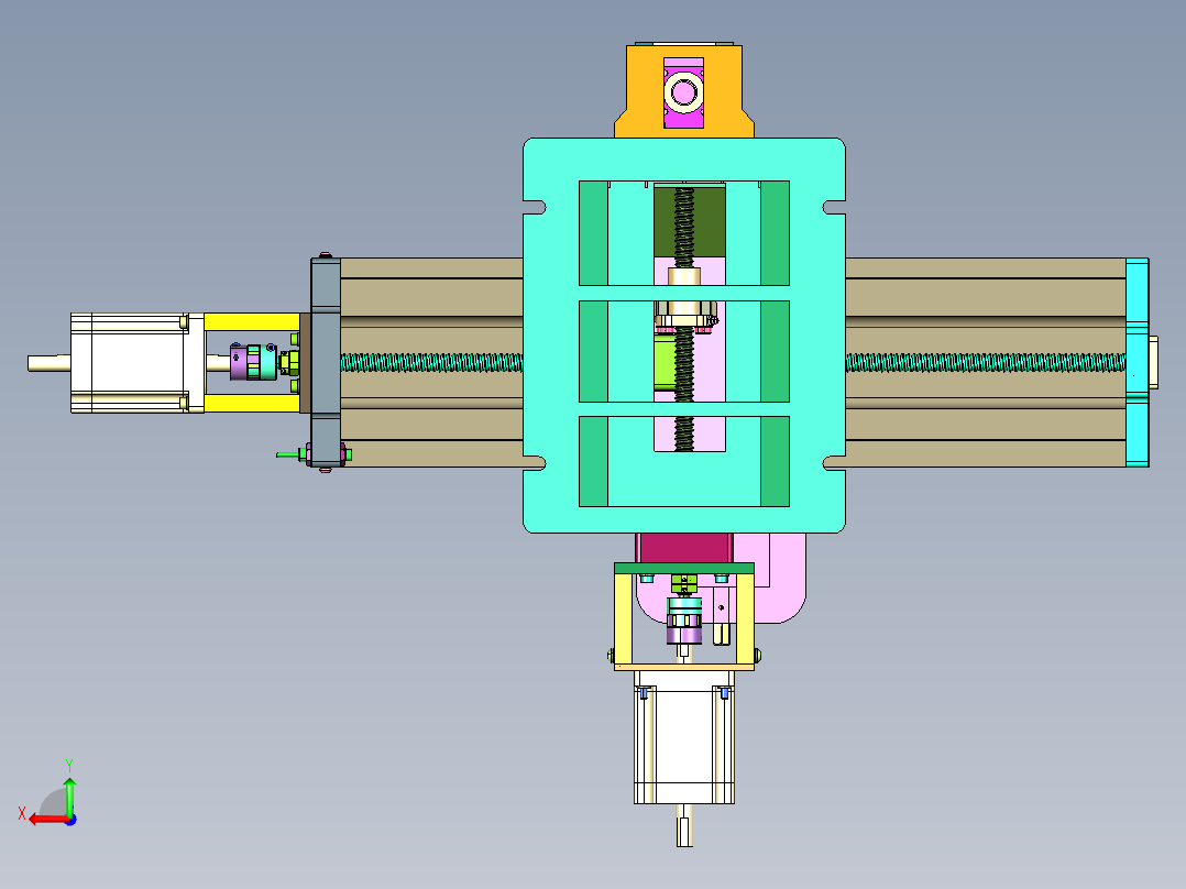 小型钻铣床微型四轴铣床加工中心后视图