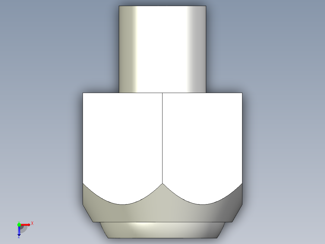 定位配件BJ730-3D多系列多零件图纸模型俯视图
