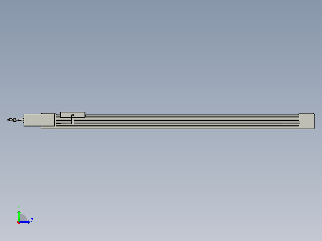 威洛博直线电机模组EB6-L70-S1100-BL-P40-MS3左视图