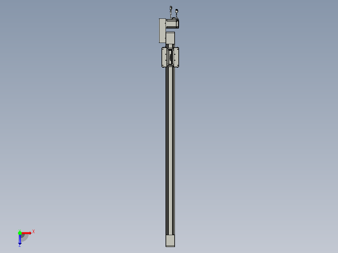 威洛博直线电机模组EB6-L70-S1100-BL-P40-MS3俯视图