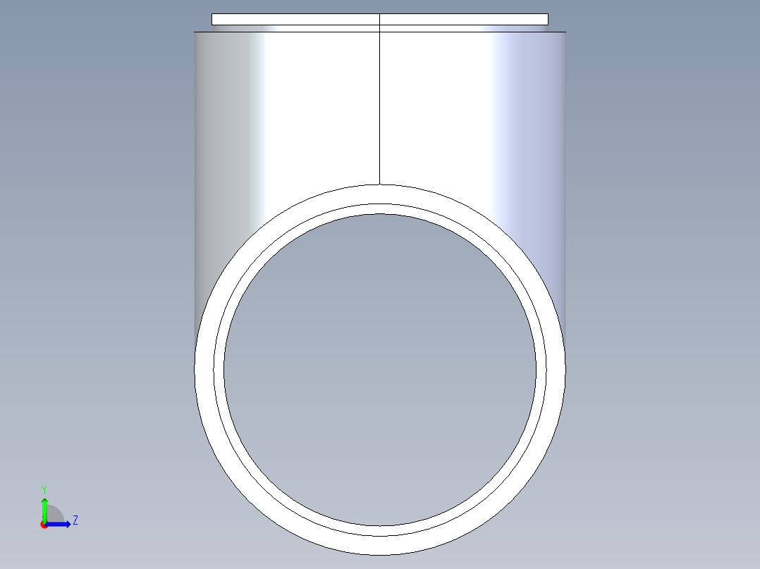 CPVC管件02A-Sch80_ReducingTee_SxSxS_9801-668FB_12in x 8in左视图