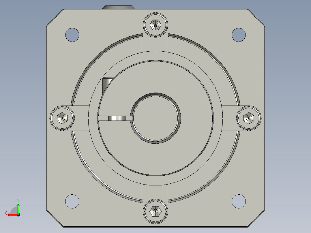 多摩川行星减速机TB-060-L1-14BK（输出轴14）(1)后视图