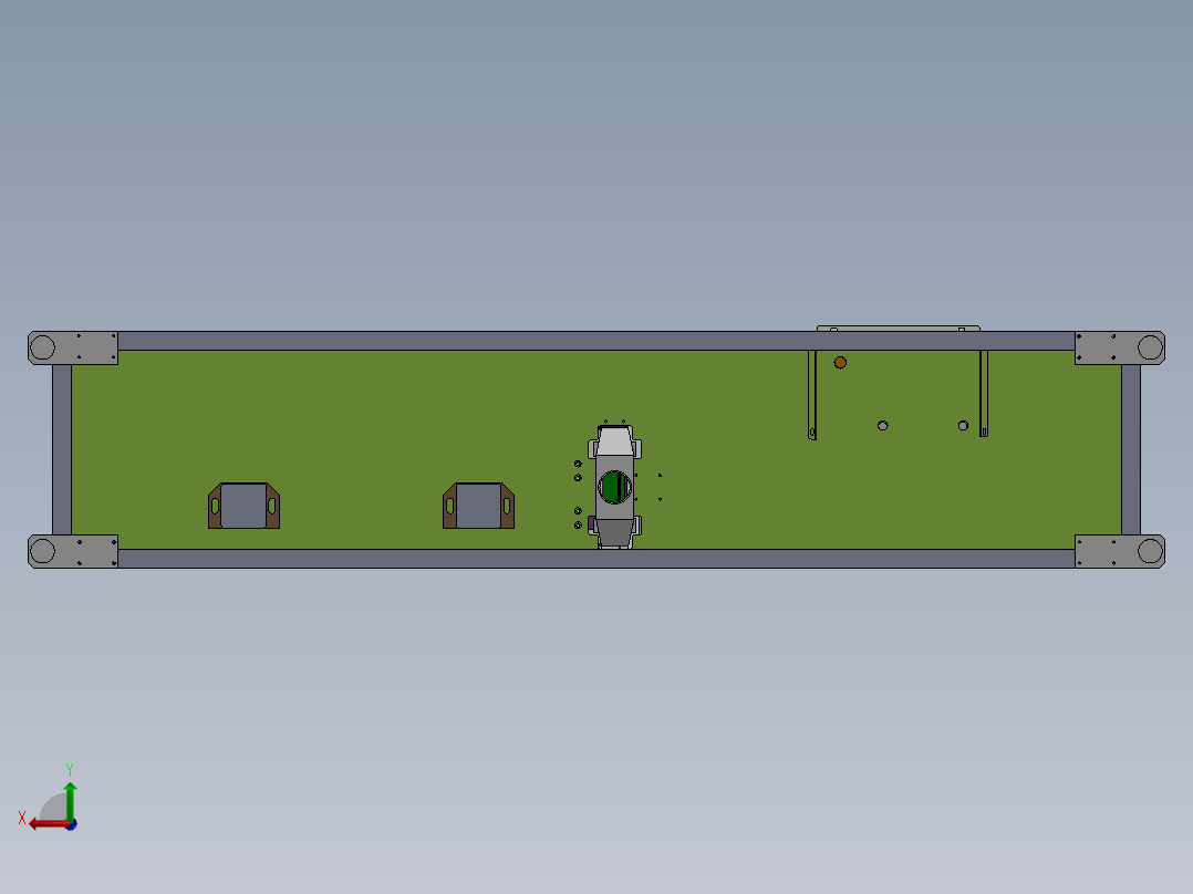自动定长锯切机(sw18可编辑+工程图）后视图
