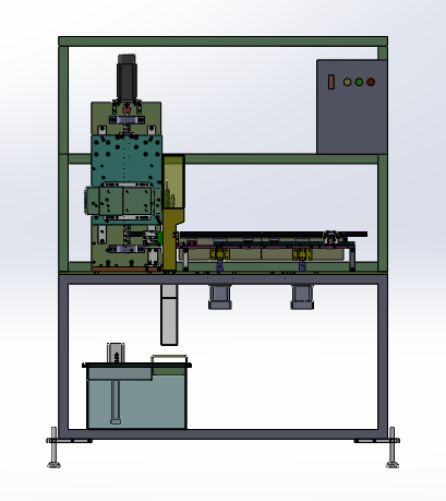 自动定长锯切机(sw18可编辑+工程图）
