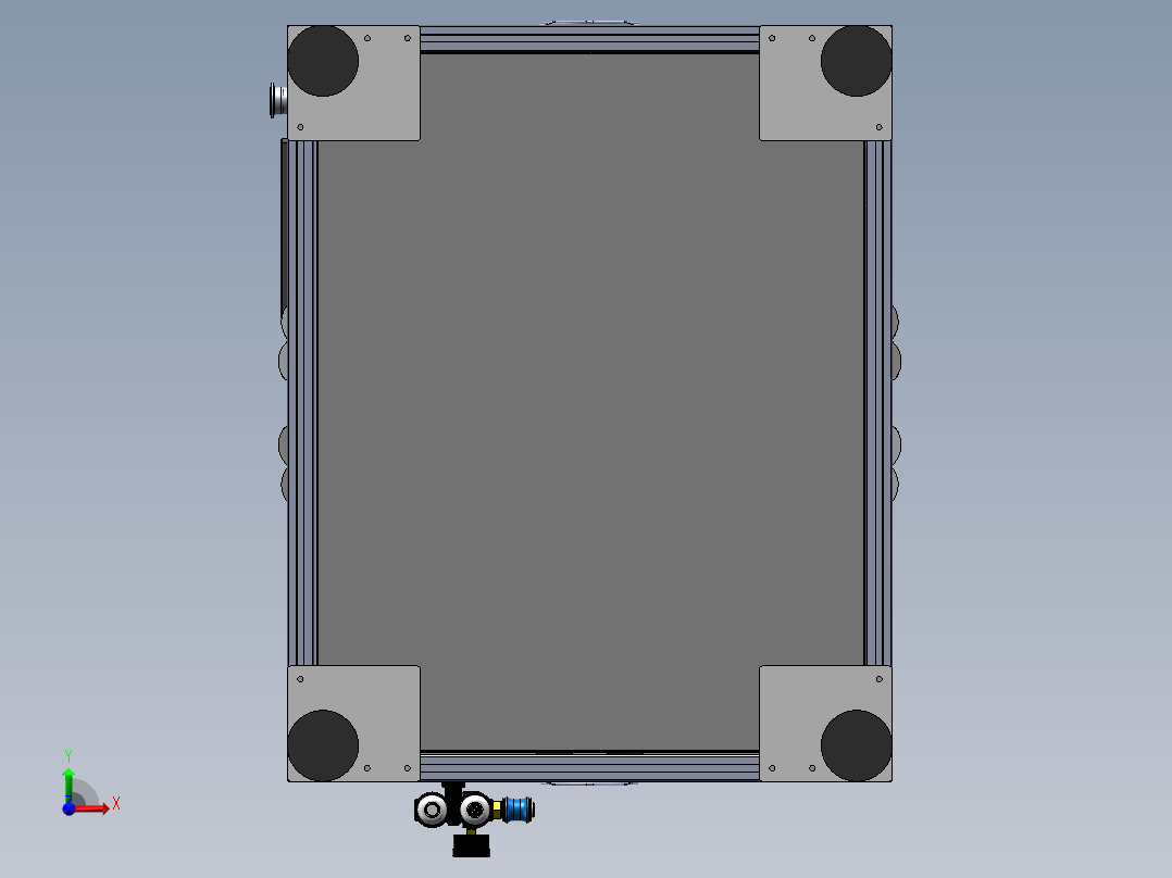 智能门房卡制造设备sw17可编辑前视图