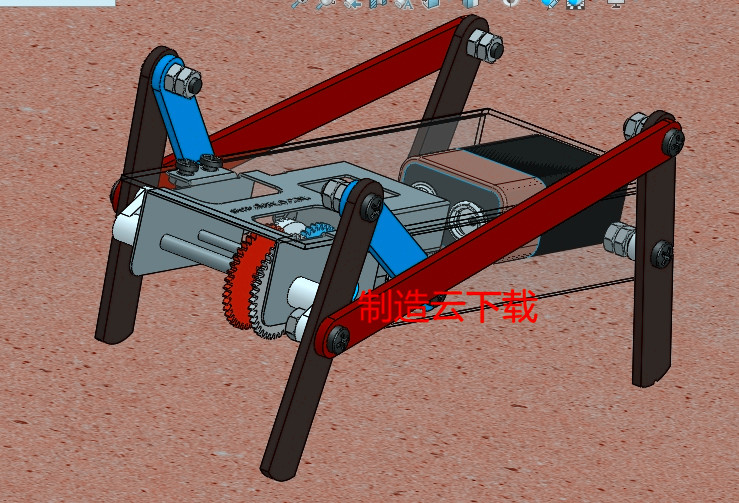行走机器人3D模型