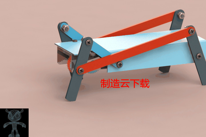 行走机器人3D模型