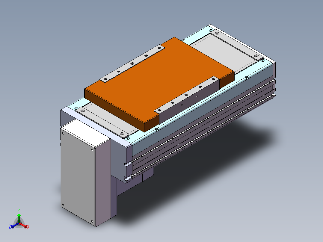 MCH丝杆全封闭MCH22-BM-750W正等轴测图