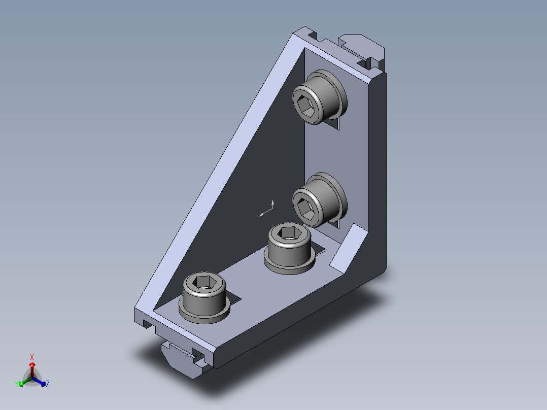 铝型材及其附件3.21.30.3060.STB正等轴测图
