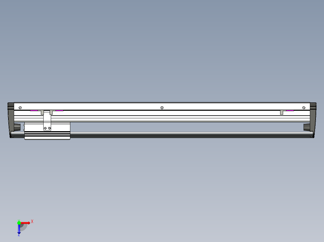 威洛博VL系列3d模型模组VL17E1Y-S550俯视图