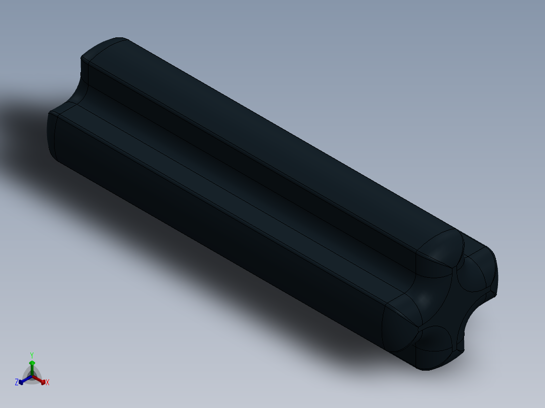 乐高机械组车桥-3704 Black Technic Axle 2.SLDPRT