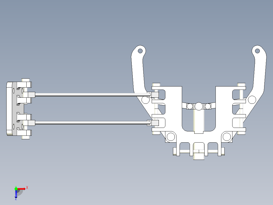 连杆机械爪俯视图