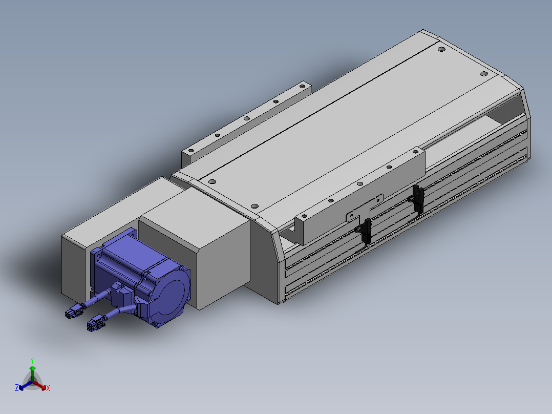 精密模组MT220-L150-100-L-M75-C4正等轴测图