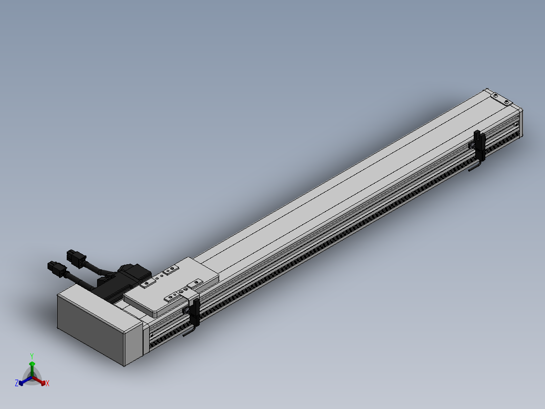 精密模组MY60-T10-500L-BR-P10B-C4-C正等轴测图