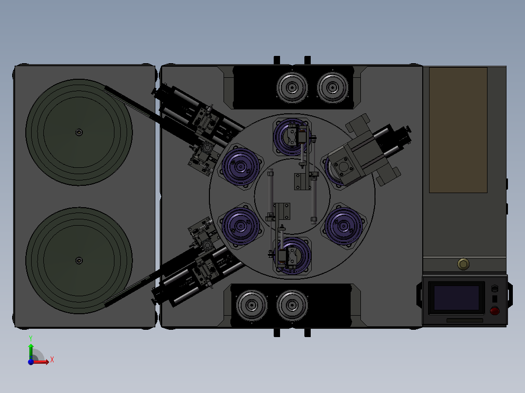 高级电阻焊机前视图
