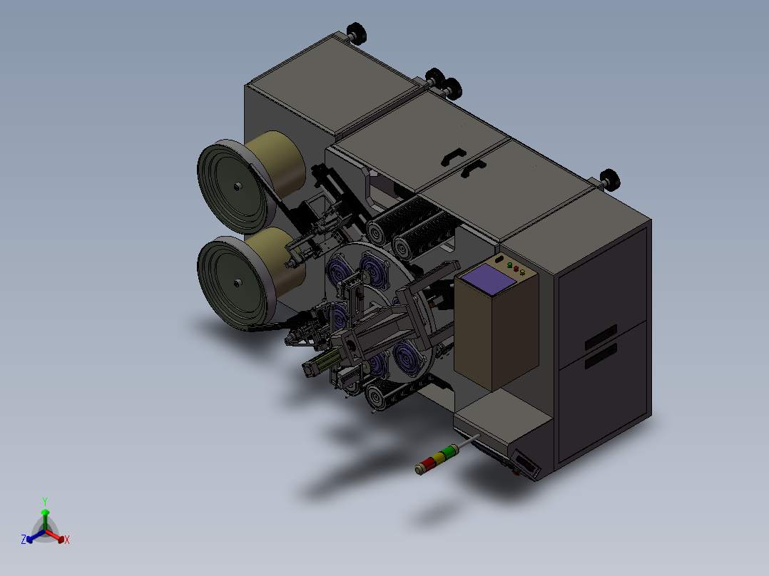 高级电阻焊机正等轴测图