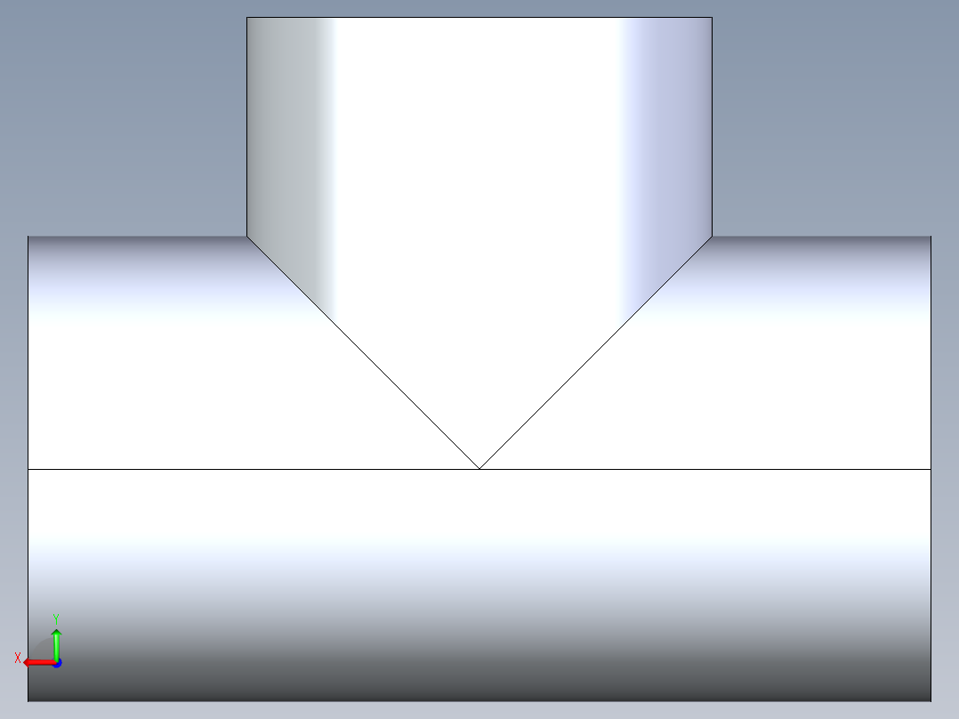 CPVC管件01-Sch80_Tee_SxSxS_9801-020_2in后视图